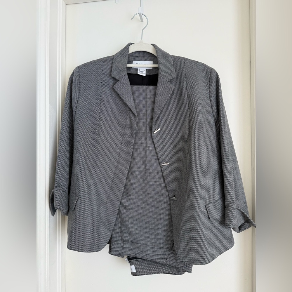 Calvin Klein Gray Suit